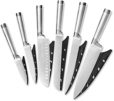 Set Cuchillos Cocina 6 Piezas Acero Inoxidable
