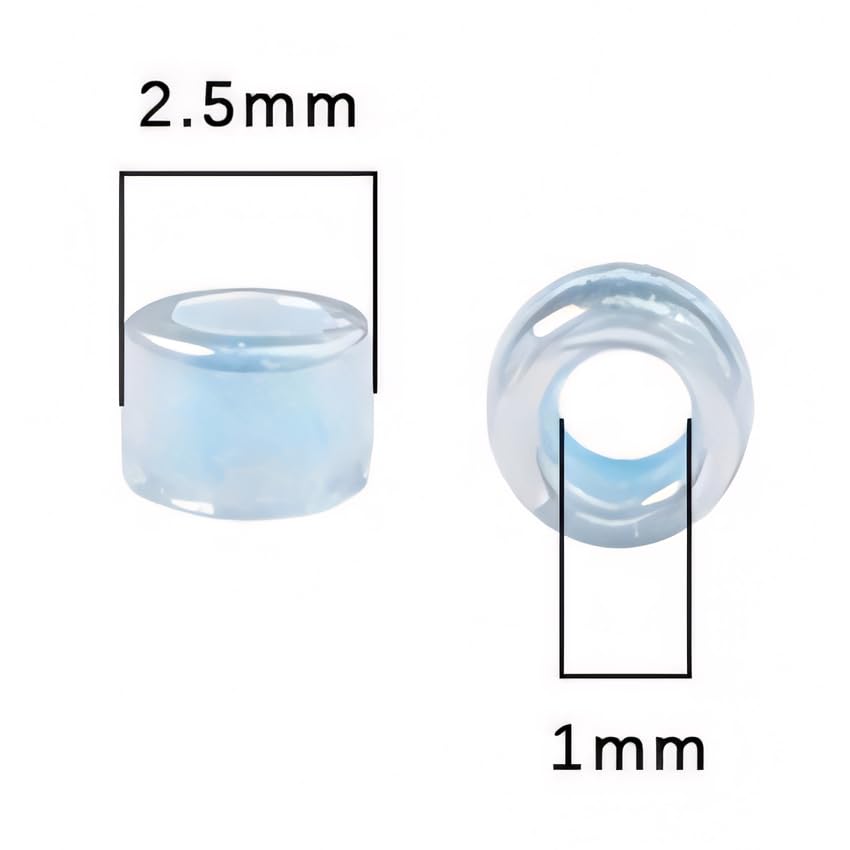 THAYLA 31000/62000 sztuk 2,5 mm jasne szklane koraliki do produkcji biżuterii kucyk koraliki ryżowe mini koraliki do bransoletki DIY koraliki perłowe