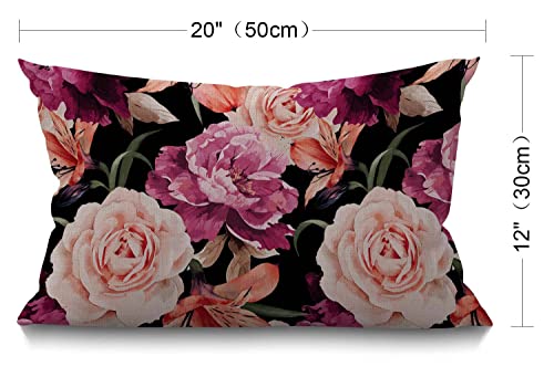 BGBDEIA Federa per cuscino estiva, motivo floreale...