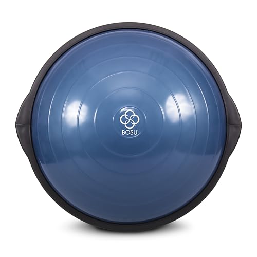 Bosu Balance Ball, Home Gym 20 Inch Full Body Strength Trainer Equipment, Blue
