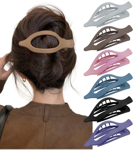 Pinzas planas para cabello, pack de 6 unidades miniatura 1