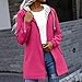 BXJX Womens Rain Coat Raincoats for Women Waterproof Zip Up Adjustable Hood Long Trench Coats with Pocket Fashion Hiking Travel Windbreaker Hot Pink L