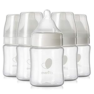 Evenflo Feeding Premium Proflo Venting Balance Plus Wide Neck Baby, Newborn and Infant Bottles – Developed by Pediatric Feeding Specialists – 5 Ounce (Pack of 6)