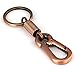 maycom Retro Style Simple Strong Carabiner Shape Keychain Key Chain Ring Keyring Keyfob Key Holder (Copper)