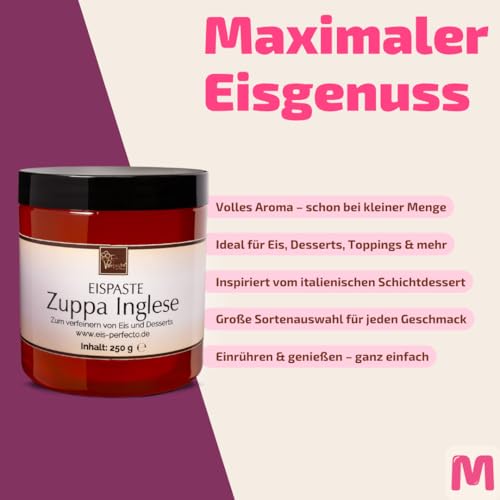 Zuppa-Inglese-Eispaste für aromatisches Eis » Auch zum Verfeinern von leckeren Desserts, Pralinen Torten und vielem mehr » » » Inhalt 250 g – Bild 4