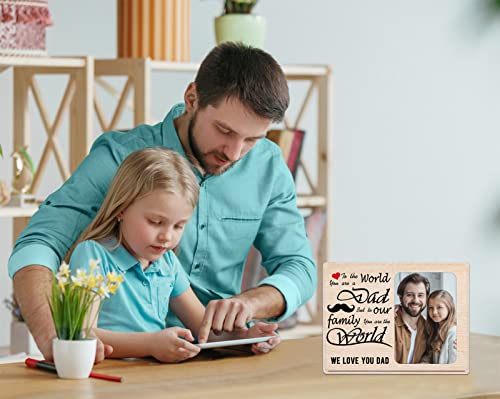 Whatsign Father’s Day Gifts For Dad From Daughters Son Fathers Day Picture Frames To The World You Are A Dad Fathers Day Photo Frame Father‘s Day Gifts For Dad Daddy Stepdad Birthday Christmas Gifts #TOP1
