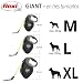 TRIXIE flexi GIANT PROFESSIONAL, Cinta enrollable, L: 10 m, Negro-Neón, Perro