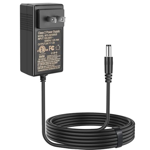 EGK 24V Charger for Ride On Toys Car with 6.6Ft Cable Supply Power Adapter for Wrangler SUV Kid Trax Dynacraft Toy Car JeepATV Quad Disney Electric Ride-On