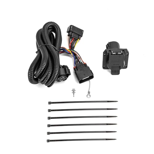 Image of Wsays 7-Pin Trailer Wiring Harness Plug & Play Fit F150 2015-2020 8th Gen