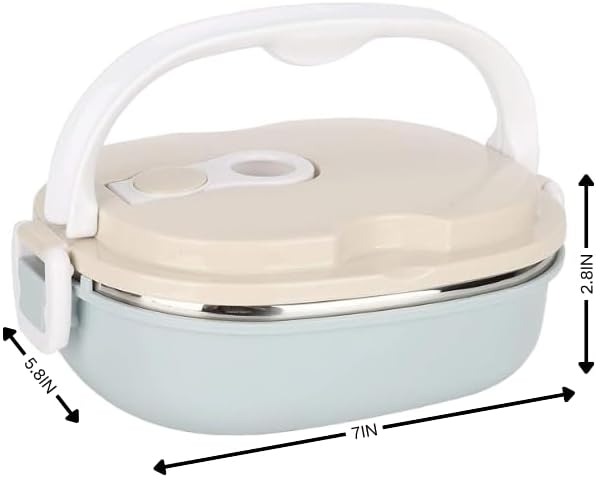 Miniatura 2 de Lonchera aislada de 30.4 fl oz para alimentos fríos y calientes, contenedor Bento portátil apilable de acero inoxidable 304 para adultos, ideal para