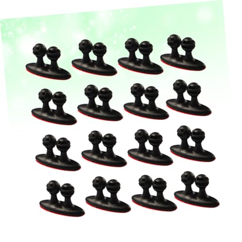 POPETPOP 24pcs clips para cables de auto, organizadores de cables para gestión bajo escritorio miniatura 7