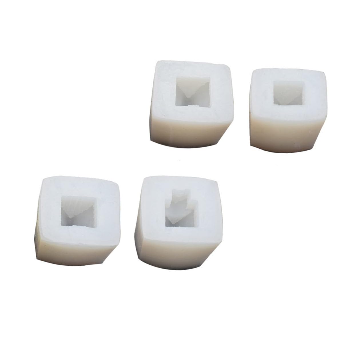 Moule à bougies maison enneigée en silicone pour fabrication de bougies uniques DIY