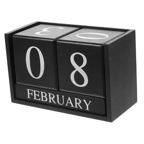 CONGARTENO 北欧風 木製 卓上カレンダー 実用的で 軽量な 日付表示ブロック 家 オフィス用 シンプルデザイン な木材使用 デスク装飾