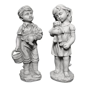 Gartendekoparadies.de Dziecięce Figurki Ogrodowe SA0594/0595