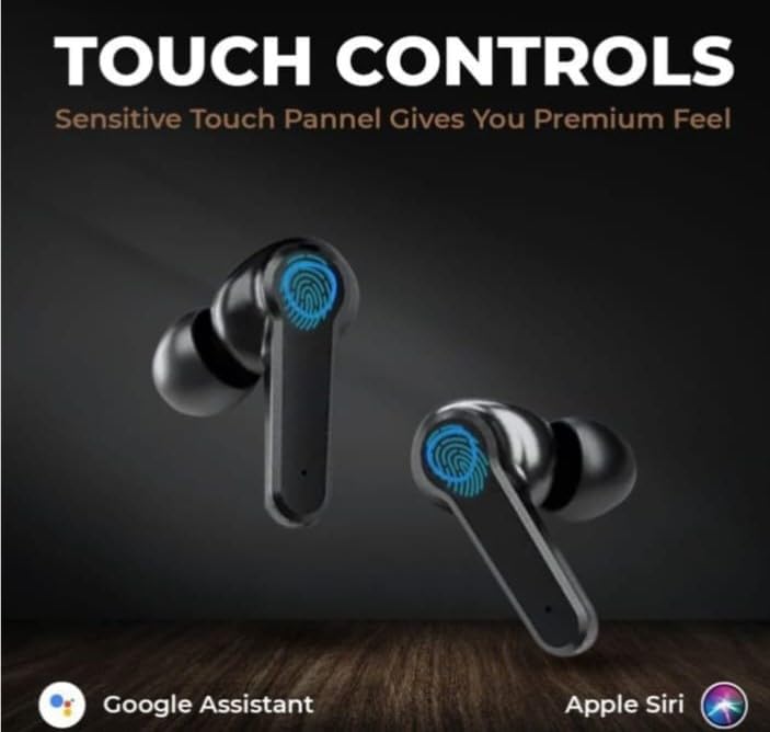 Image of M19 Wireless Earbuds, Bluetooth 5.3, Touch Controls, Noise Cancelling, Bass Boost, with Mic, LED Power Display Charging Case