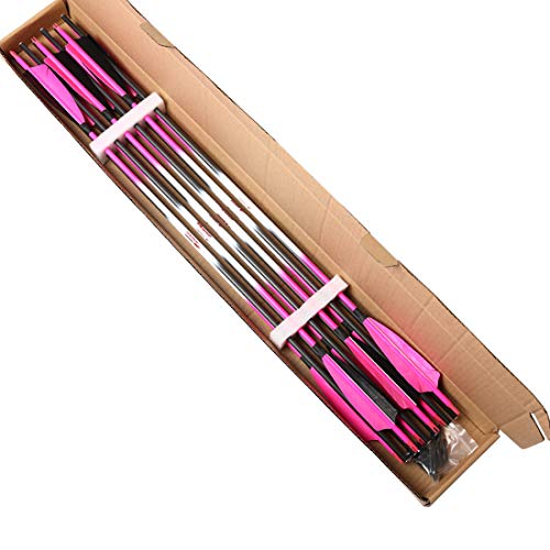 image for Linkboy Archery Carbon Arrows Hunting Practice Target Arrows Fluoresce