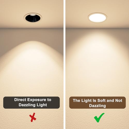 Image of HOMSFOU 2pcs Lampshade Diffuser: 7 Inch Anti-Glare Soft Light Diffuser For Ceiling Lamps - Cloth Lampshade with Stickers For Nursery Bedroom Living Room (White)