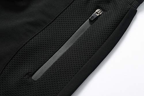 Tansozer Mens Shorts Elastic Waist Athletic Workout Shorts With Pockets Gym Sweat Jogger Shorts Sports Summer Casual Shorts With Drawstring Black L #TOP4