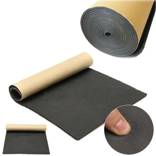 50x30cm 3/6/8/10mm Spessore Antirumore Calore Schiuma Celle Chiuse Auto Camion Isolamento Acustico Cotone Isolamento Acustico Tappetino Smorzante Fonoassorbente(6MM)