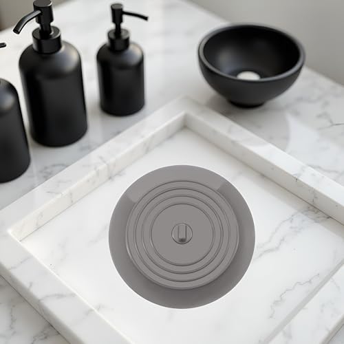 2 piezas tapones circulares delgados de silicona para desagüe miniatura 5