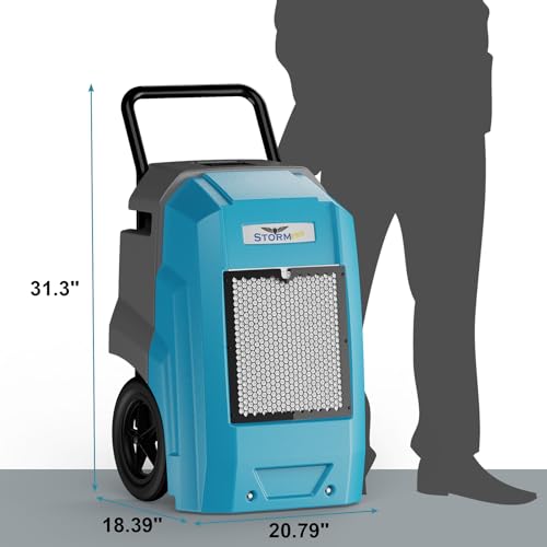 Image of ALORAIR 180 Pints LGR Industrial Dehumidifier with Pump and Drain Hose, Portable Commercial Dehumidifier with Wheels for Home, Basements, Garages, and Job Sites, 6-Year Warranty