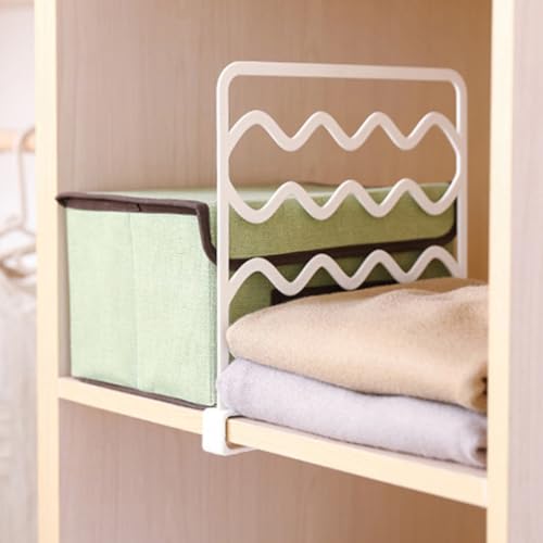 Séparateurs d'étagère pour armoire blanc organisateur dressing 6pcs - 4