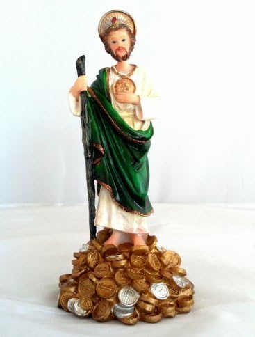 7" Inch Statue of Saint Jude San Judas Tadeo Estatua St Santo Money Dinero by Adep