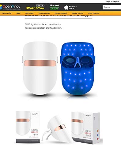 Miniatura 4 de DERMA TIES+T Led Máscara Auto Cuidado de la Piel 3 Modo de Longitud de Onda Cuidado del Hogar Equipo de Belleza Carga USB