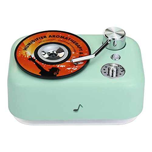 Umificadores Vapor De Agua Humidificador Ultrasónico De Aromaterapia Con Luz De Atmósfera Colorida-Verde Cover