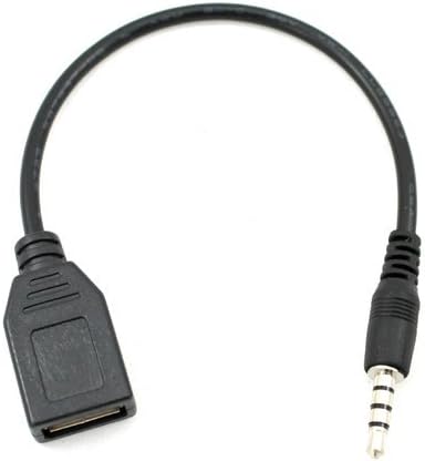 Sync 3.5mm male audio to USB 2.0 Type A female converter Cable