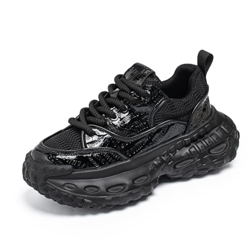 Men's Chunky Multi-Sport Sneakers - Cushioned Platform, Anti-Twist Shank for Tennis, Non-Slip Outsole - Ideal for Running, Gym Workouts & All-Day Walking