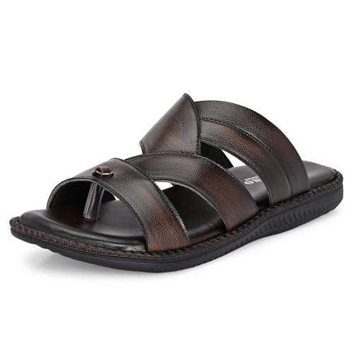 Image of Centrino Sandal for Men | Grip Insole for Stability | Modern slipper Look with Straps | Comfortable Casual look sandal for Men's (9512)
