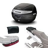 Sh29lurehe537 - kit fijacion + maleta baul trasero + luz de freno + respaldo regalo sh29 compatible con honda forza 125 2015-2017