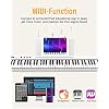 KONIX Folding Piano Keyboard 88 Key Black Bundle Folding Piano Keyboard 88 Key White