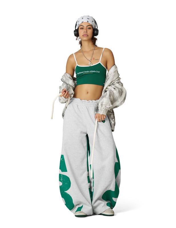 Aelfric Eden Herren Baggy Jogginghose Damen Barrel Sweatpants Baumwolle Kordelzug Freizeithose Wide Leg Elastic Sporthose mit Taschen