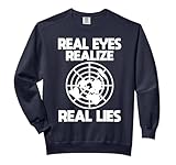 Real Eyes Realize, Real Lies Spread Revolution Comfort Colors Adult Sweatshirt