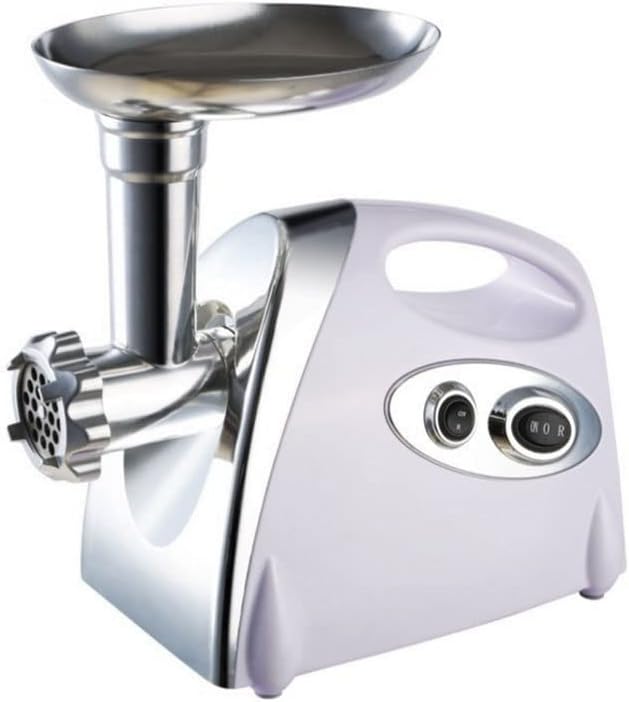 Electric Meat Grinder Stainless Steel Meat Mincer with 3 Grinding Plates Sausage Stuffer Tubes Easy One-Button Control