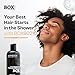One-Step Shampoo & Conditioner – Men’s 2-in-1 Daily Shampoo & Conditioner with Castor Oil & Coconut for Clean, Smooth, Strengthened Hair, All-in-One Grooming Formula, 266 mL, 9 oz, by BOX90210