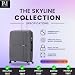 Medium Suitcase Unbreakable Hard Shell on 4 Dual Spinner Wheels Super Lightweight Hold Check in with Built-in TSA Lock | Purple