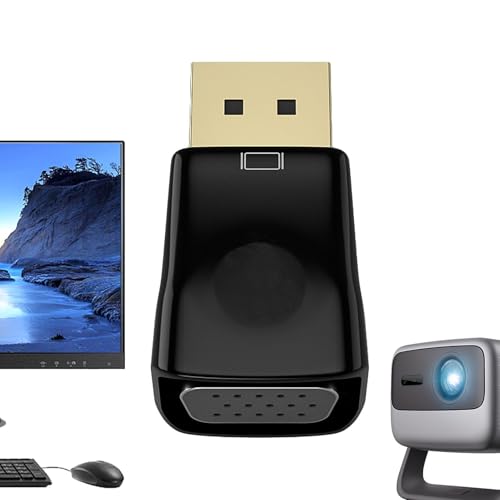 Genérico Convertisseur DP VGA - Connecteur de signal souple stable connecteur HD - Accessoires électroniques Adaptateur de signal pratique pour projecteurs TVAPTOPS tablettes