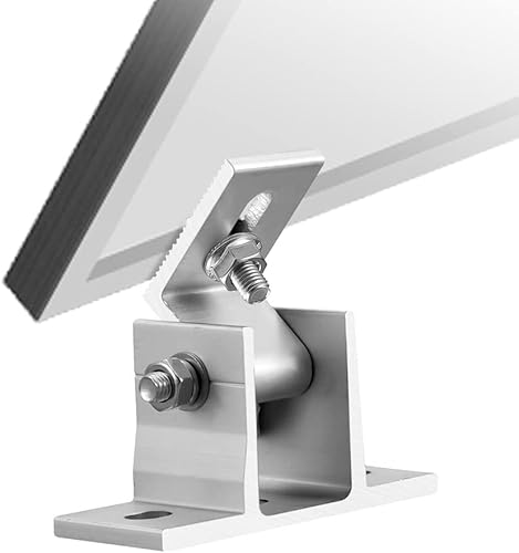 Miniatura 4 de SHENGANG Solar Panel Rotatable Elevation with Angle Bracket, Roof Mounting Attachment Adjustable Aluminum Alloy Mount for Solar Systems (Color