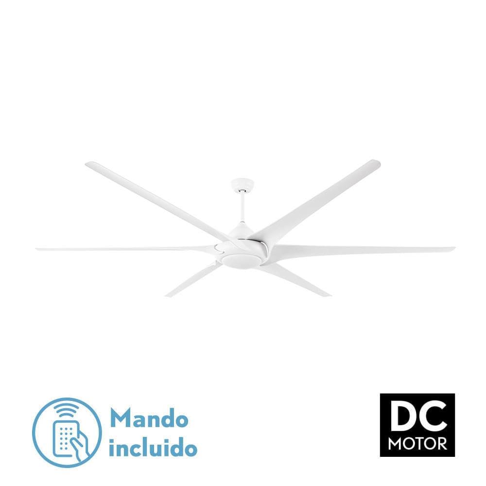 Levitantes Ventilador DC 30W, 6 aspas, 6 velocidades, 254°C con control remoto, memoria y 3 temperaturas, ideal para refrigeración eficiente.