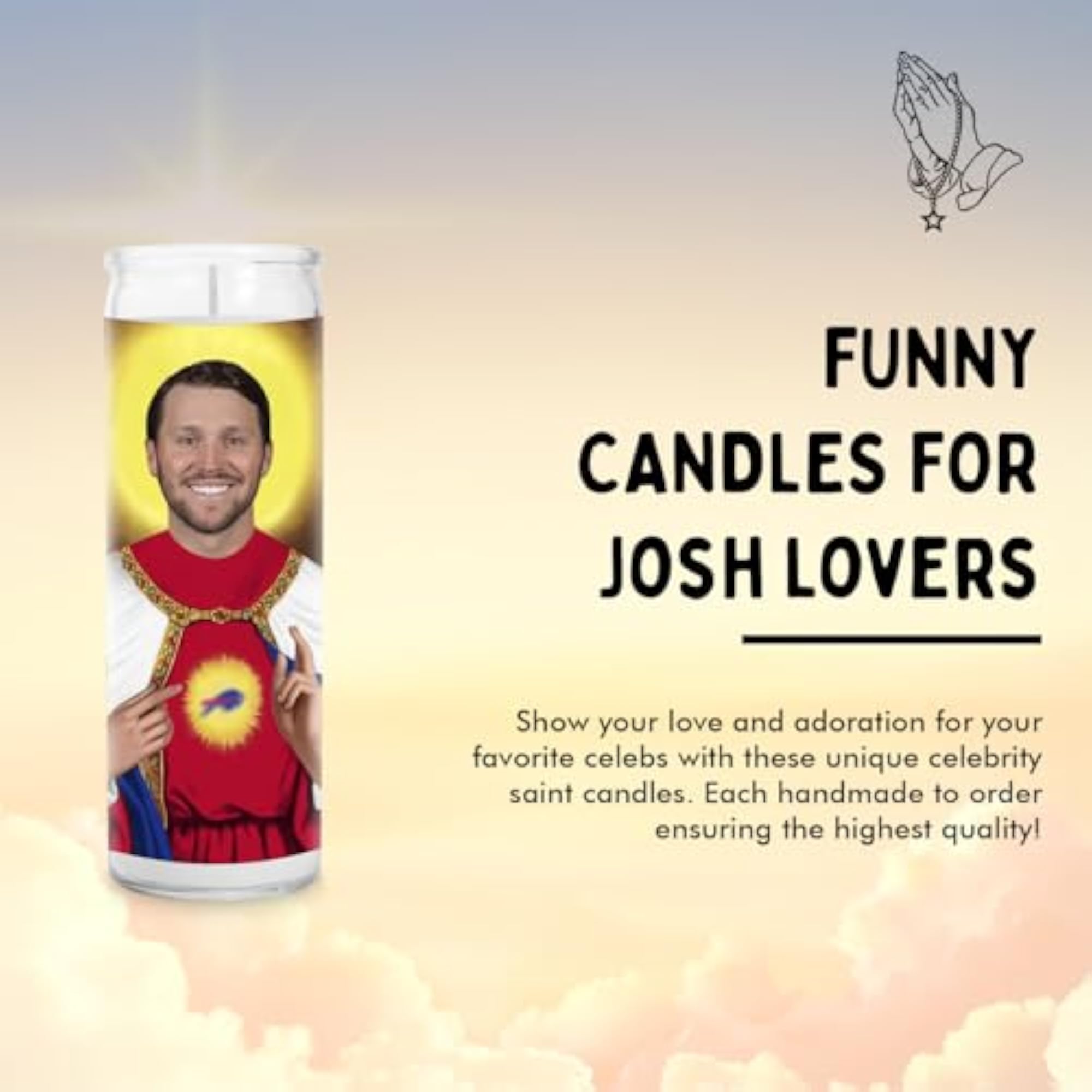Josh Celebrity - Funny Saint Votive Candle