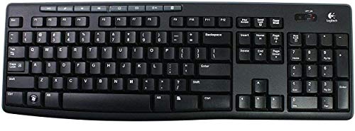 Image of iFyx Keyboard Cover Skin for Logitech Multi-Device Wireless Keyboard Mk295 K200 MK200 K260 MK260 K270 MK270 MK275 Cover Ultra Thin Protective Skins (Black)