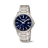 boccia herrenuhr Silbernes Edelstahlgehäuse mit einem Durchmesser von 40 mm