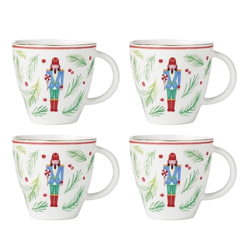 Juego de 4 Tazas de Porcelana Lenox Nutcracker miniatura 1