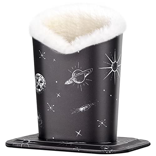 Image of Plush Fluffy Lined Anti-scratch Eyeglasses Holder Protective Glasses Stand Case