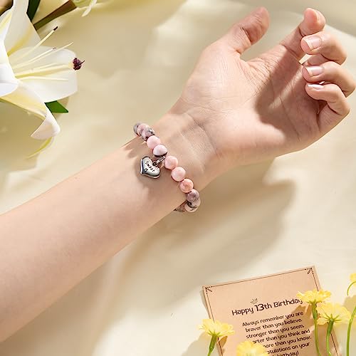 MIXJOY Happy Birthday Gifts for Women, Birthday Braided Beads Bracelet Gifts for Turning Age Daughter Granddaughter Niece4