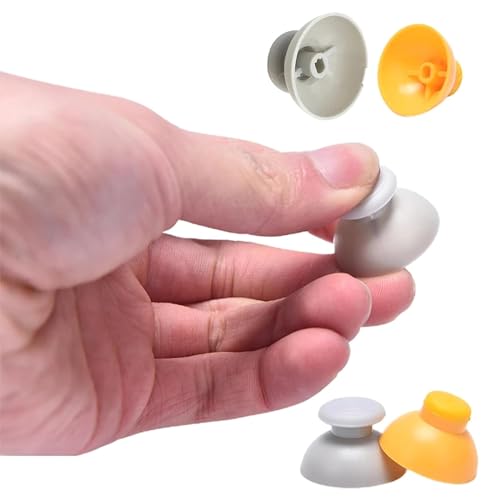 Image of 2Pcs Yellow and Grey Replacement Analogue Analog Sticks Thumbstick for Gamecube Controller for Gamecube NGC Gamecube Controller, Gamecube Accessories