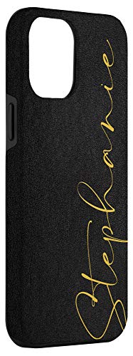Iphone 12 Pro Max Case Name Stephanie Black Custom Phone Personal Women Girl Case #TOP2
